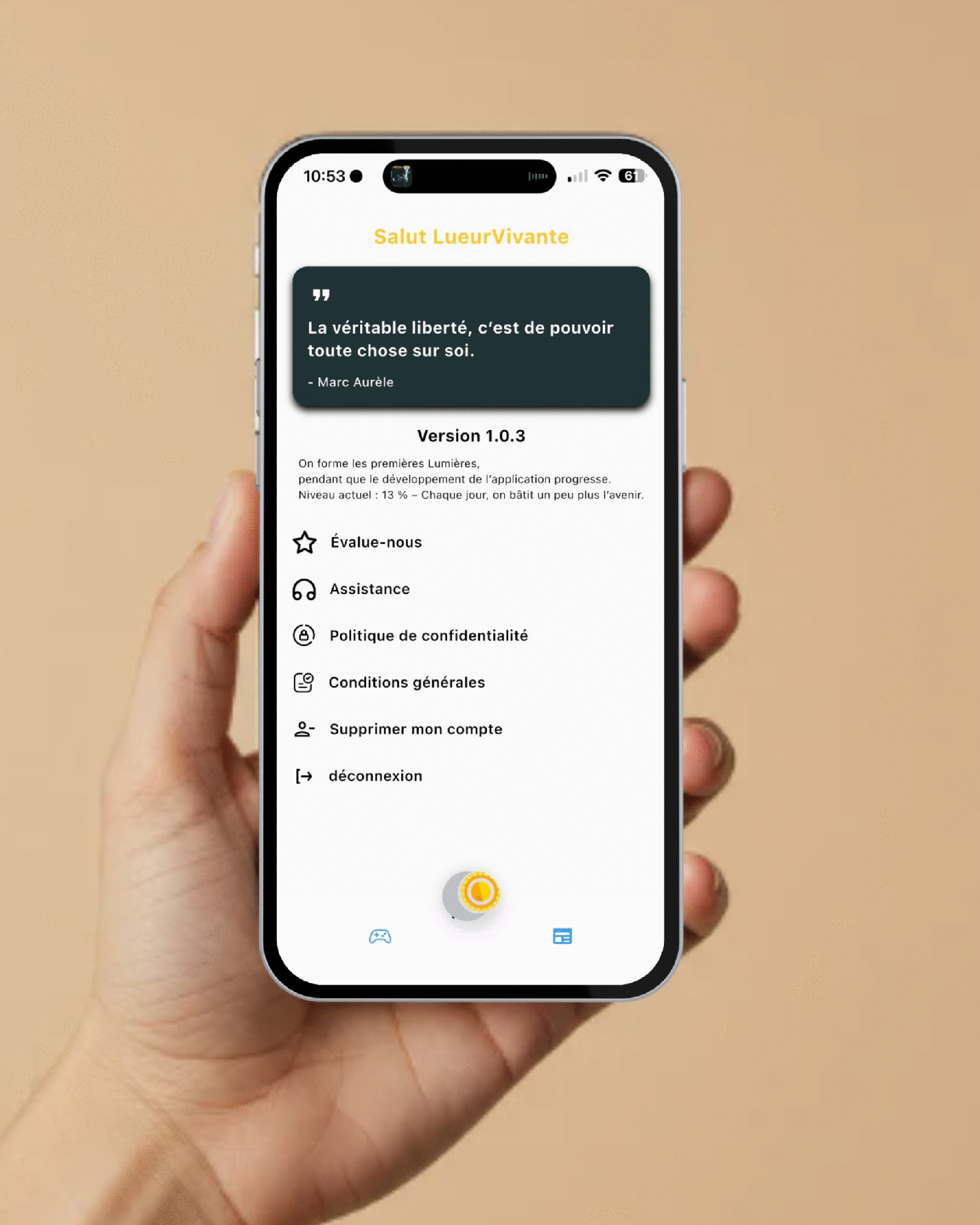 Application LueurVivante